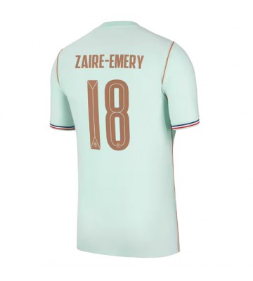 Frankrike Warren Zaire-Emery #18 Bortatröja VM 2026 Kortärmad